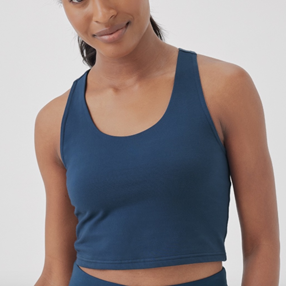 Pact Navy Blue Crop Top